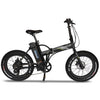 Image of Black and Black EMOJO Lynx Pro - Fat Tire Folding Electric Bike - Side View