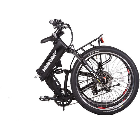 Black X-Treme X-Cursion Elite 36V Folding Electric Mountain Bike - Folded