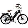 Image of Midnight Black e-Joe GADIS Step Thru - Electric Cruiser Bike - Side View