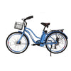 Image of Blue X-Treme Malibu Electric Cruiser Bike - Side View
