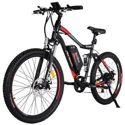 Red AddMotor HitHot H1 - Electric Mountain Bike- Front View