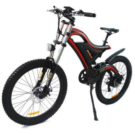 Red AddMotor HitHot H5 - Electric Mountain Bike - Front View
