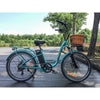 Image of Teal Big Cat Long Beach Cruiser 500 - Electric Cruiser Bike - Side View