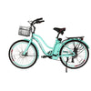 Image of Teal X-Treme Malibu Electric Cruiser Bike - Side View