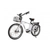 Image of White X-Treme Newport Electric Cruiser Bike - Front View