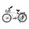 Image of White X-Treme Newport Electric Cruiser Bike - Side View