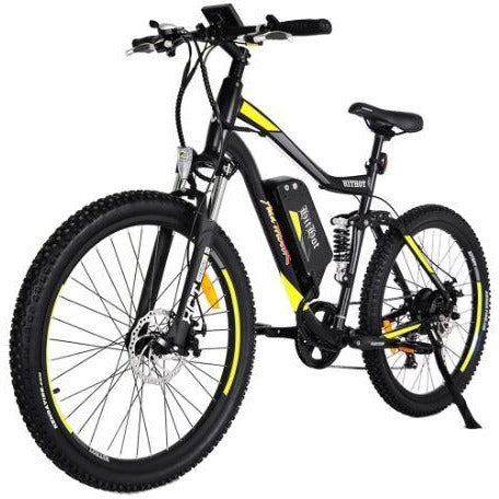 Yellow AddMotor HitHot H1 - Electric Mountain Bike - Front View