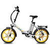 Image of Yellow Ness Icon Folding Electric Bike - Side View