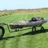 Image of Rambo Bikes - Kayak/Canoe Trailer - Attached in a field