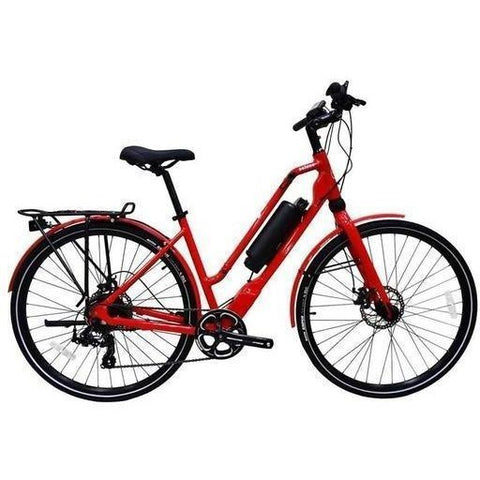 Red Emazing Selene 73h3h Electric Commuter Bike - Side View