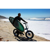 Image of EMOJO Lynx - Fat Tire Folding Electric Bike - Riding on the beach