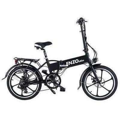 Black Enzo eBikes - Folding Electric Bike - Side View