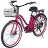 Image of Pink X-Treme Malibu Electric Cruiser Bike - Front View