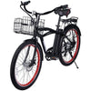Image of Black X-Treme Newport Electric Cruiser Bike - Front View