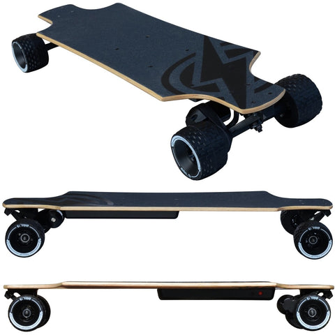Atom Long Boards B10X All-Terrain Electric Skateboard - 3 Side Views