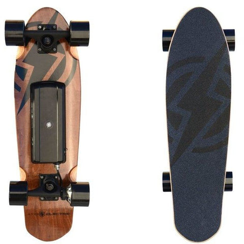 Atom Long Boards H4 Electric Skateboard - Bottom and Top View