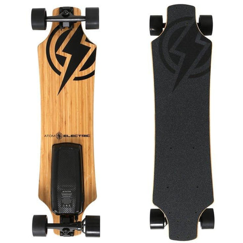 Atom Long Boards  H10 Electric Skateboard - Top and Bottom View