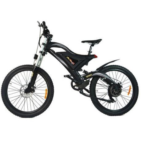 Black AddMotor HitHot H5 - Electric Mountain Bike - Side View