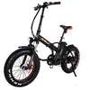 Image of Black AddMotor Motan M150 P7 - Folding Fat Tire Electric Bike - Front View