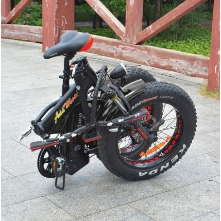 AddMotor Motan M150 P7 - Folding Fat Tire Electric Bike - Folded