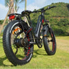 Image of Black AddMotor Motan M450 - Fat Tire Electric Bike - Rear View