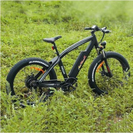 Black AddMotor Motan M560 - Sport Fat Tire Electric Bike - In Field