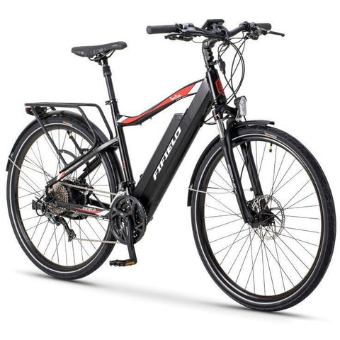 Black Fifield Bonfire 500 - Electric Commuter Bike - Front View