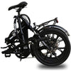 Image of Black Ness Rua Folding Electric Bike - Folded