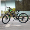 Image of Green AddMotor HitHot H1 - Electric Mountain Bike - in parking lot