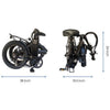 Image of Joulvert Playa Desert - Folding Electric Bike - Folded Dimensions 