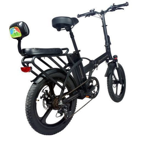 Joulvert Playa Journey Pro - Folding Electric Bike - Rear View