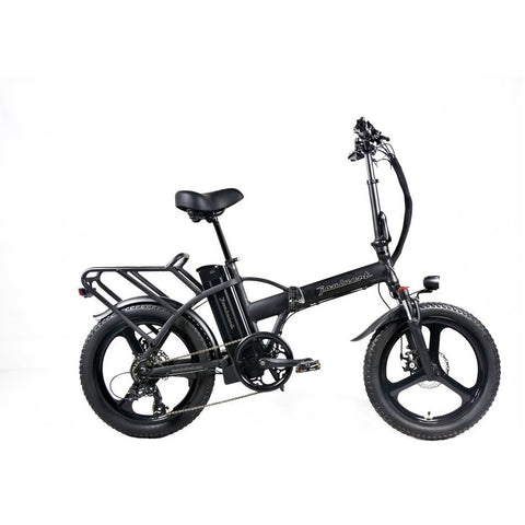 Black Joulvert Playa Journey Pro - Folding Electric Bike - Side View