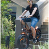 Image of AddMotor Motan M150 P7 - Folding Fat Tire Electric Bike - Riding Down Stairs 