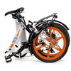Image of Orange Ness Icon Folding Electric Bike - Folded