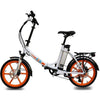 Image of Orange Ness Icon Folding Electric Bike - Side View