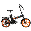Image of Orange Ness Rua Folding Electric Bike - Side View