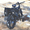 Image of QuietKat - Pannier Bag Set - On E-Bike in a field