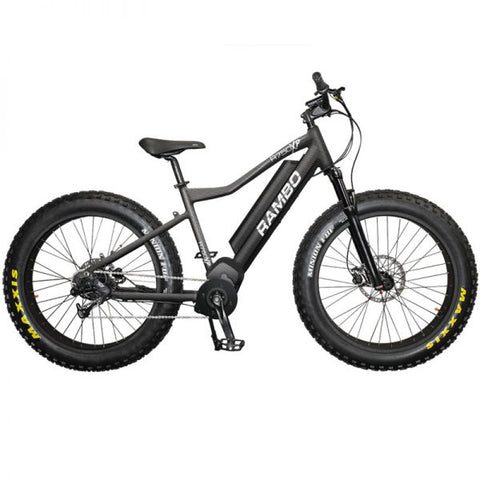 Rambo 750W XTreme Carbon - Fat Tire Electric Mountain Bike