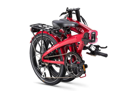 Red Fifield Jetty 4.0 - Folding Electric Bike - Folded