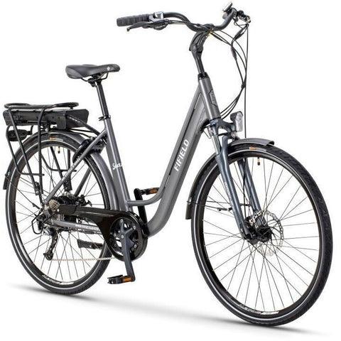 Silver Fifield Seaside - Electric Cruiser  Bike - Front View