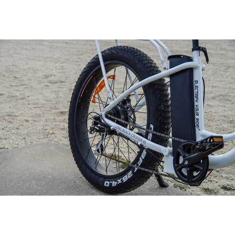 Big Cat Long Beach Cruiser XL500 - Electric Cruiser Bike - Rear Wheel