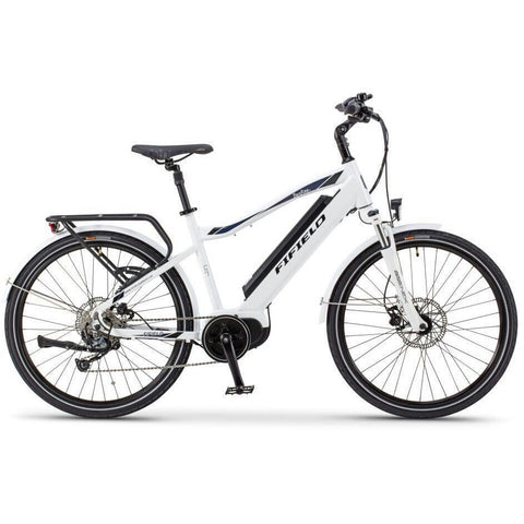 White Fifield Bonfire 350 - Electric Commuter Bike - Side View