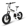 Image of White QuietKat Voyager - Electric Folding Mountain Bike - Front View