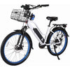 Image of White X-Treme Catalina 48V Electric Cruiser Bike - Front View