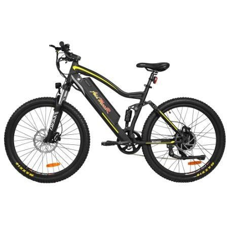 Yellow AddMotor HitHot H1 Platinum - Electric Mountain Bike - Side View