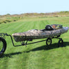 Image of Rambo Bikes - Kayak/Canoe Trailer - Attached in a field 