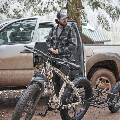 QuietKat - FatKat Cargo Trailer - Attached to bike by a truck