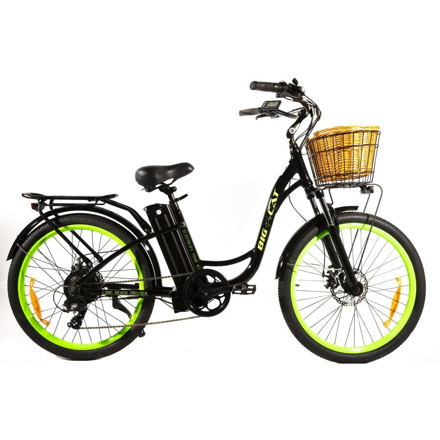 big cat premium electric bicycles Big Cat Long Beach Cruiser 500
