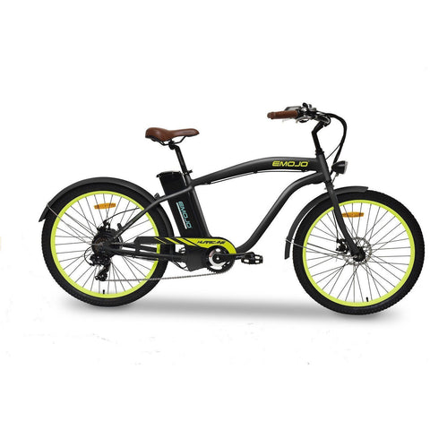 Black EMOJO Hurricane - Cruiser Electric Bike - Side View