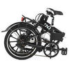 Image of Black Enzo eBikes - Folding Electric Bike - Folded